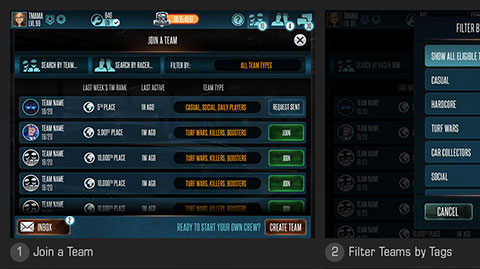 Rivals UI - Teams